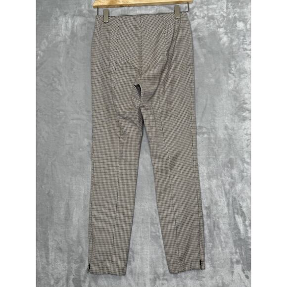 Banana Republic Pants Womens 2 Brown Black Houndstooth Stretch Career Fall 2020 - Picture 2 of 11